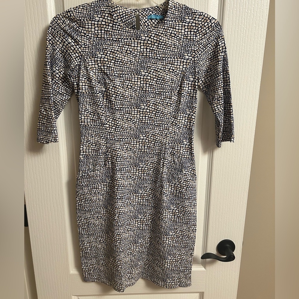 J McLaughlin Blue Print Dress
